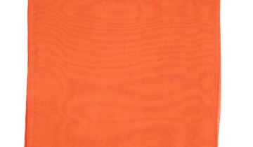 Echarpe en soie 43×160, mousseline de soie unie – Orange