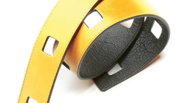 Ceinture femme en cuir  pour Foulards – Jaune