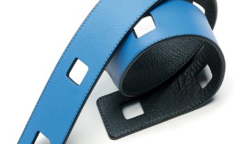 Ceinture femme en cuir  pour Foulards – Bleu Acier