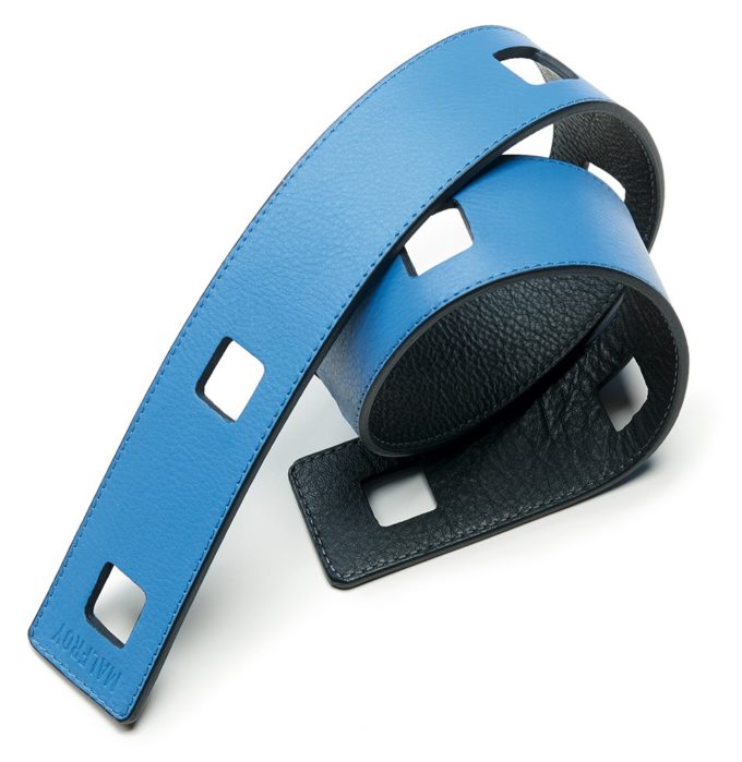 Ceinture femme en cuir pour Foulards col 3 bleu