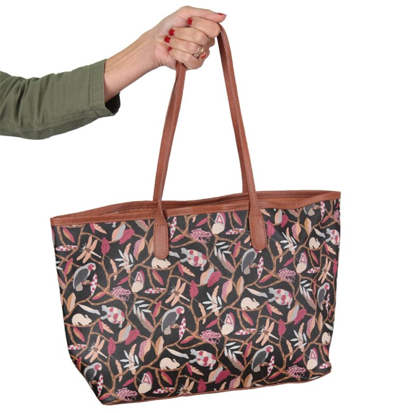 Sac Cabas MALFROY Faune et Flore - Gris Bordeaux