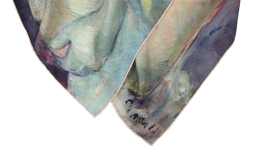 Carré de soie, twill de soie imprimé Mary Cassatt The Loge
