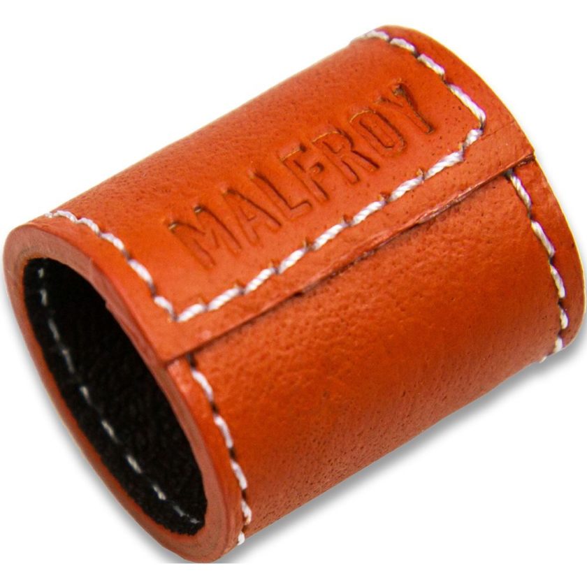 Bague en Cuir pour Foulards col 1 Orange