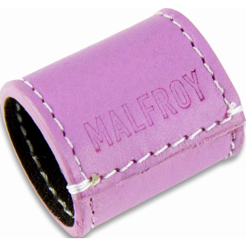 Bague en Cuir pour Foulards col 5 Mauve