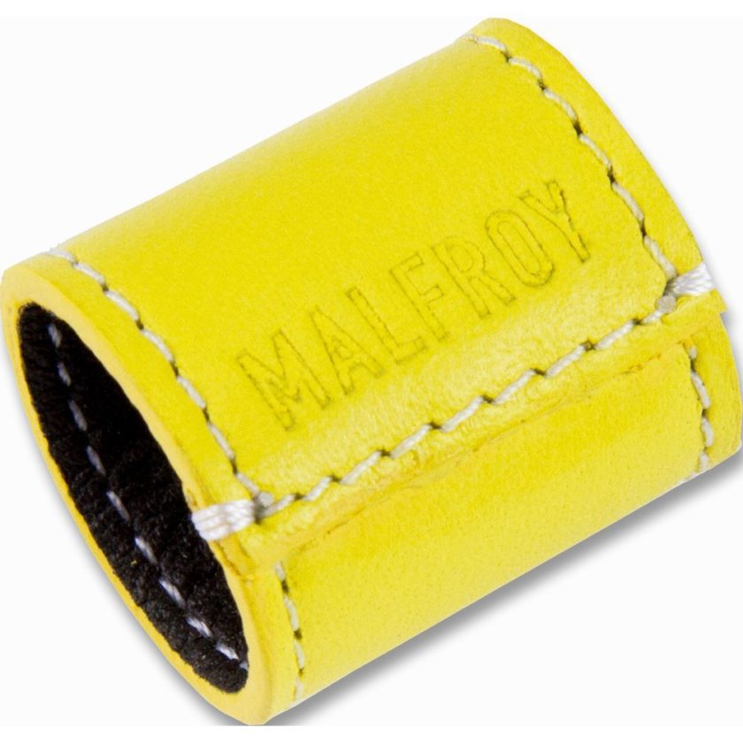 Bague en Cuir pour Foulards col 6 Jaune