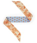 Petit Twilly en twill de soie imprimé Quotidien et Gros Pois col 4 Camel