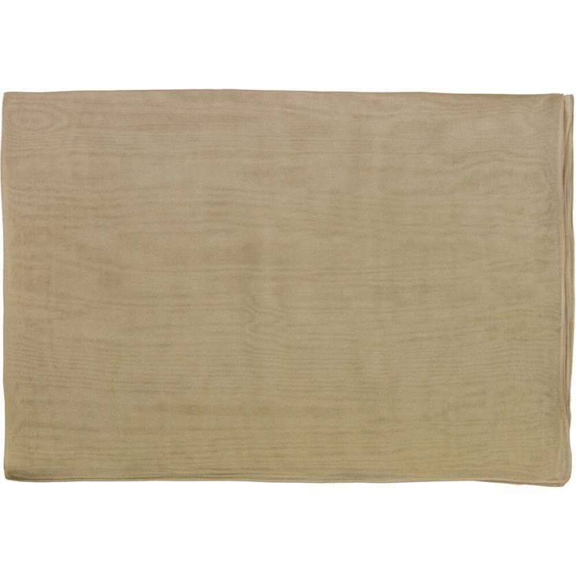 Echarpe en soie 67×180, mousseline de soie unie col 255 Beige