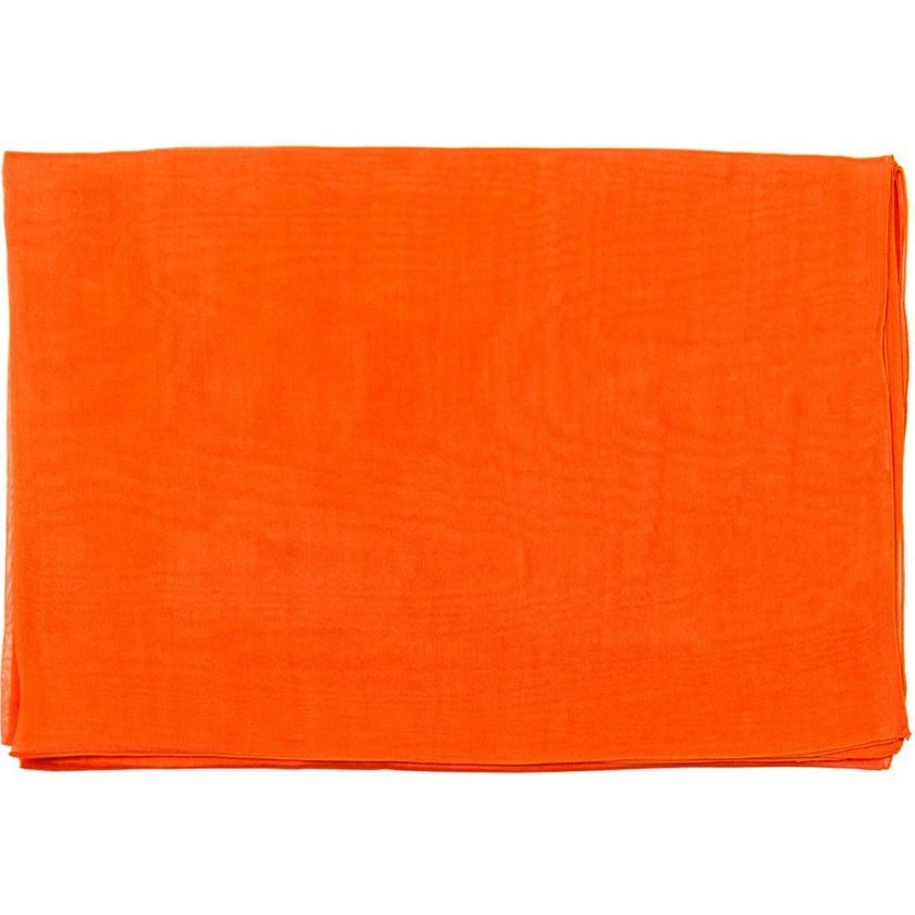 Echarpe en soie 67×180, mousseline de soie unie