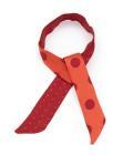 28394.03 LIEN SOIE POIS MINI POIS 2X45CM COL 18 ORANGE ROUGE