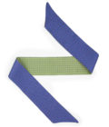 Bandeau de soie 6x86, twill de soie imprimé Ethnique Mini Pois - Bleu