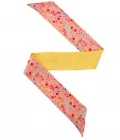 30931 Bandeau de soie 6x86, twill de soie imprimé Viva Mini Pois COL 3 ROSE JAUNE