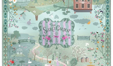 Carré de soie 90, twill de soie imprimé Secret Garden – Vert