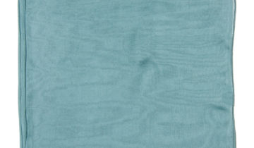 Echarpe en soie 43×160, mousseline de soie unie – Vert
